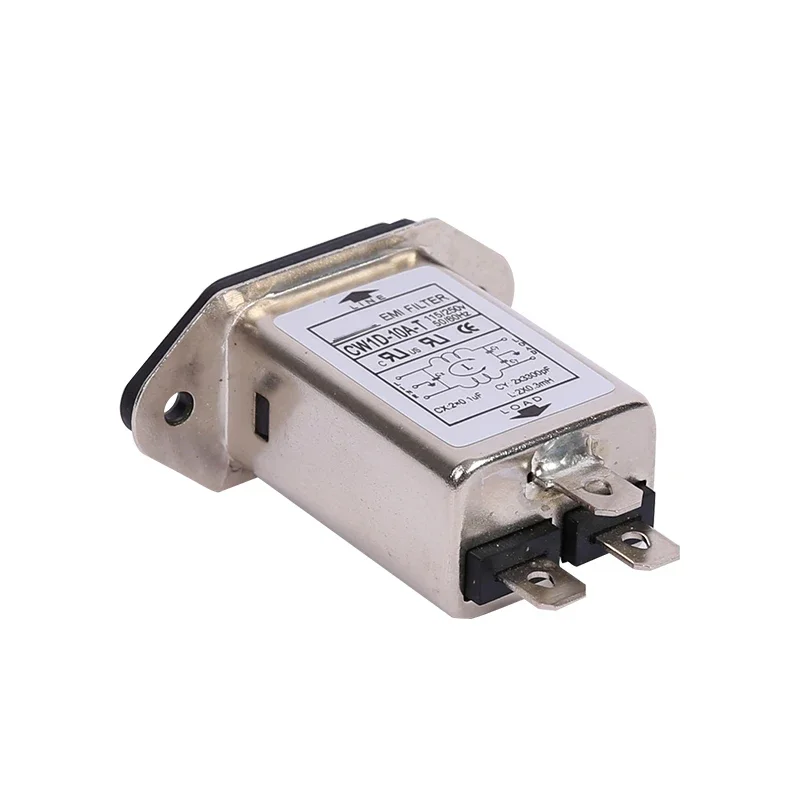 1PCS Power Filter 220V Socket Type CW1D-1A/3a/6A/10a-t AC  Single Phase