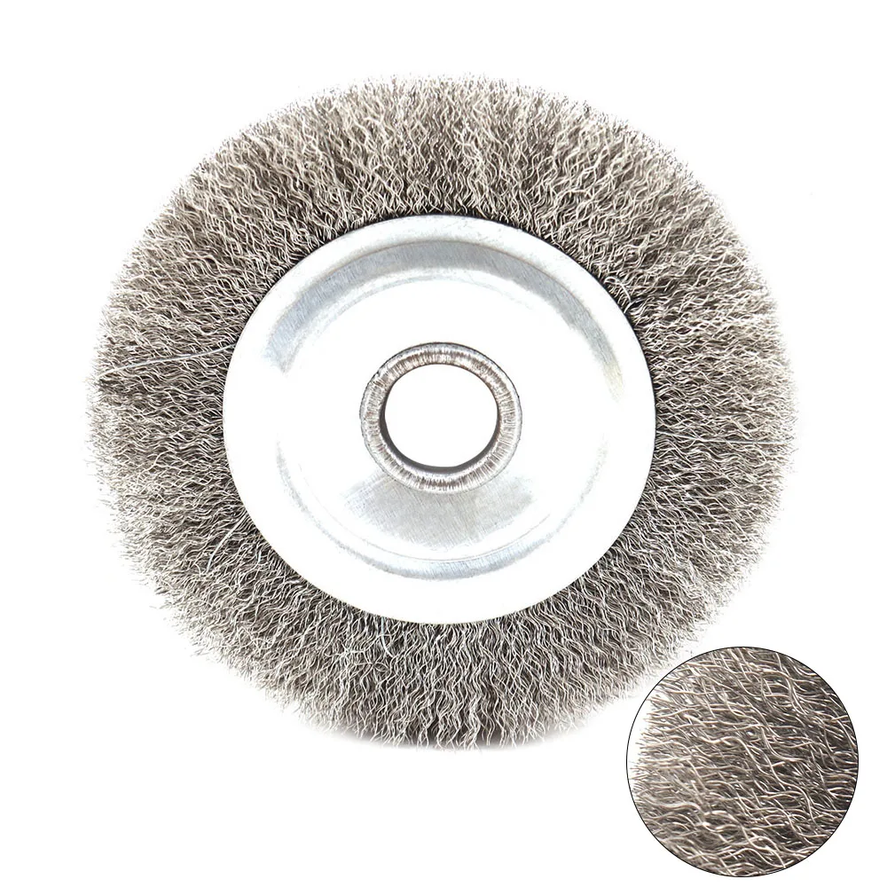 1pc 125mm Steel Wire Wheel Brushes Round Bench Grinder Abrasive Tools for Metal Rust Removal Polishing Brush Crimped Wire Wheels