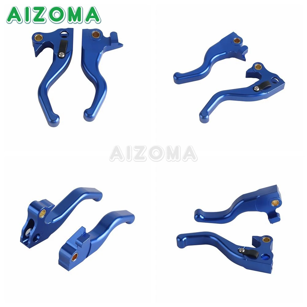 Motorcycle Short/Long Cafe Racer Handle Bar Brake Clutch Lever For Harley Sportster XR1200 XR1200X XL 883 1200 C/N/R/L 2004-2013 view 6