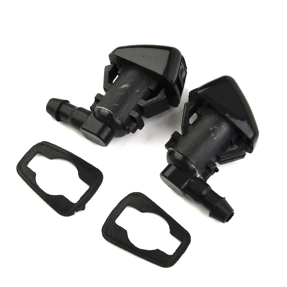 2pcs Car Black Windshield Washer Nozzle Set 2011-2017 For Jeep For Grand For Cherokee 68260443AA Washer Outlet Adjustment