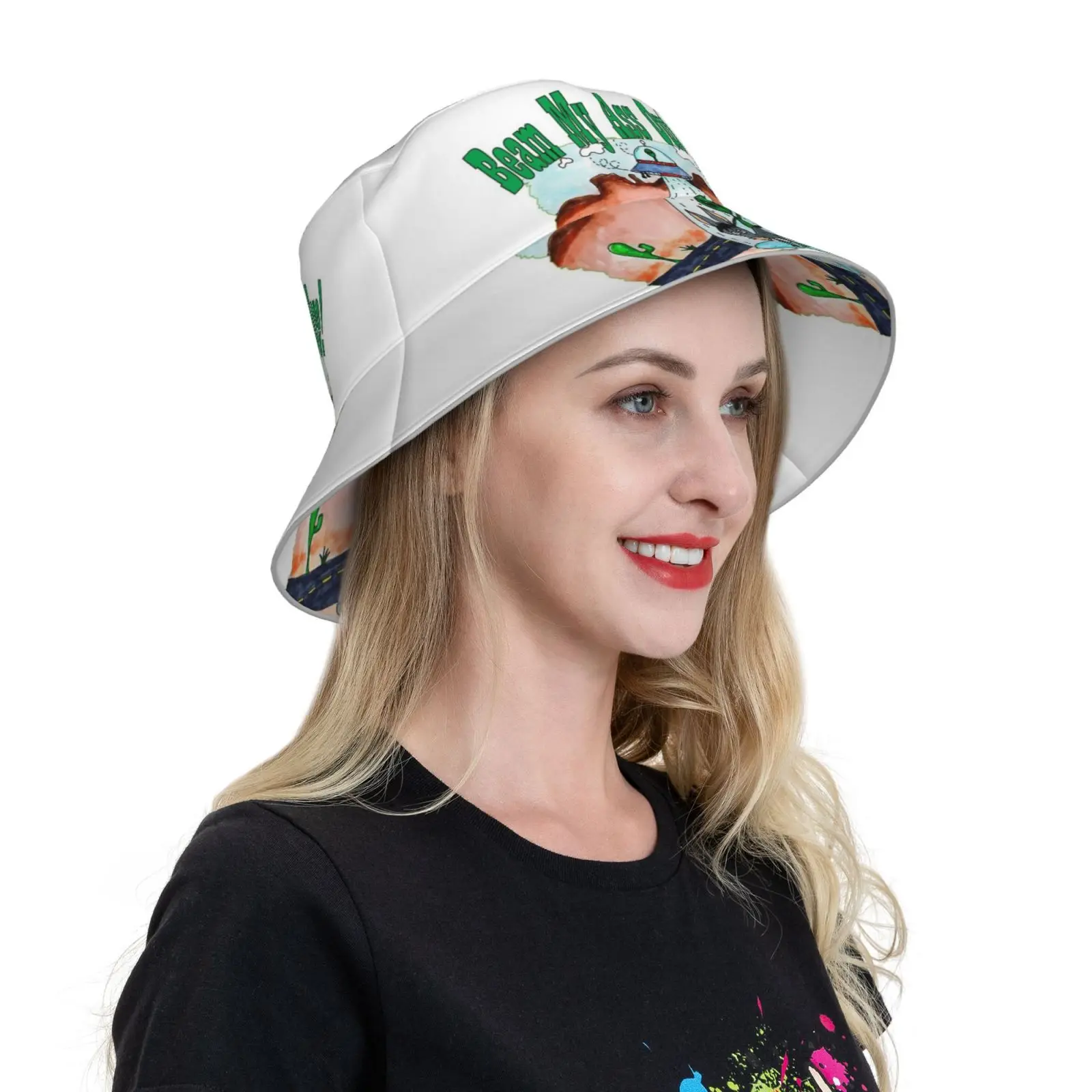 Logo Cap Diy Foldable Sunshade Fashion Leisure Bucket Hat Komatsu Machinery Construction Equipment Heavy Equipment Mining