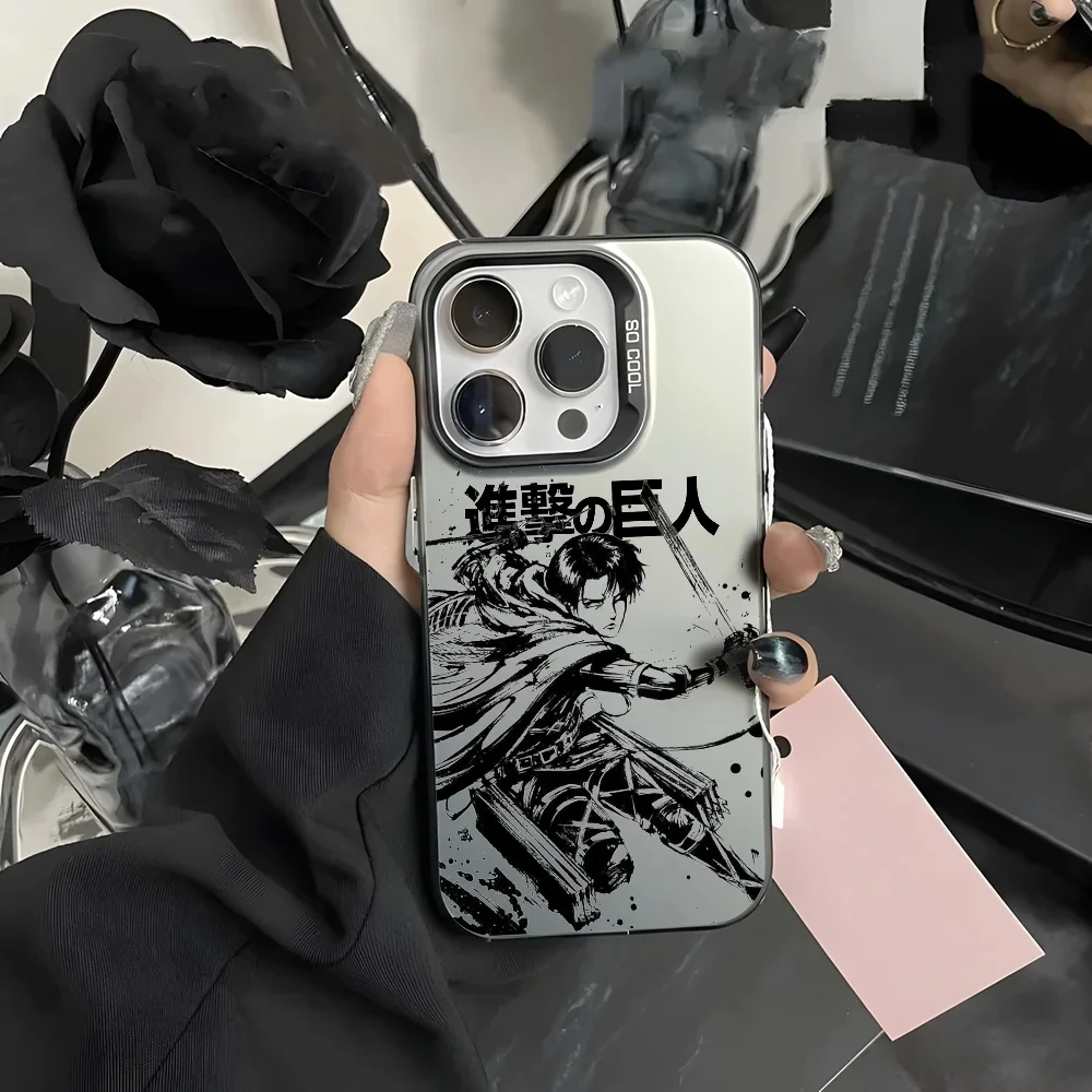 Attack on Titan Wings of Freedom Frosted Case for iPhone 17 Air 16 E 15 14 Plus 13 12 Mini 11 Pro Max Acrylic Silicone Cover