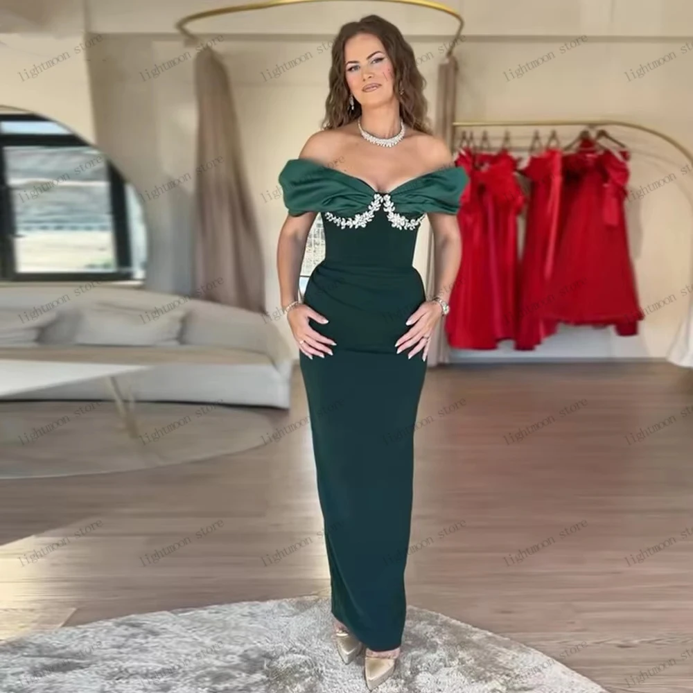 

Винтажные вечерние платья, платье для выпускного вечера из тафты, аппликации из бисера, халаты с открытыми плечами, гламурные платья Vestidos De Gala по индивидуальному заказу 2026