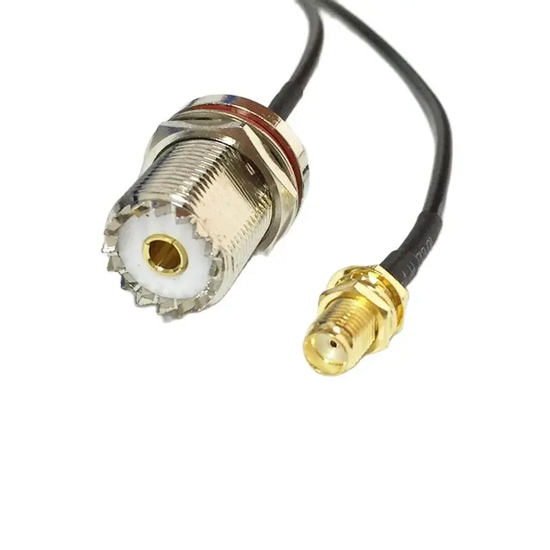New UHF  Female Nut SO239  Switch SMA Jack  Pigtail Cable RG174  Wholesale 20cm/50cm/100cm