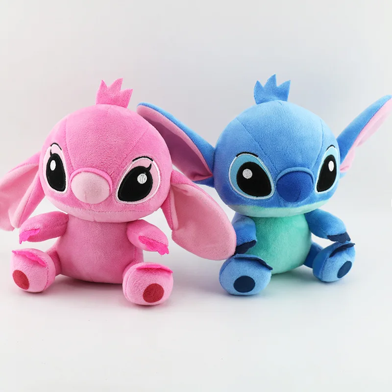 Kawaii Disney 18cm Stitch Plush Toys Keychain Cartoon Doll Backpack Anime Creative Peripheral Birthday Gifts for Boys and Girls