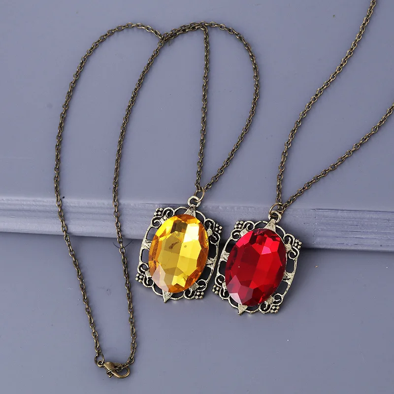 Twilight Vampire Cosplay Props Jewelry Necklace Movie Accessories Crystal Pendants Necklaces Vintage Bird Net Collares Choker