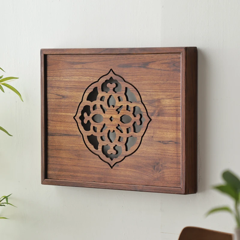 Solid Wood Circuit Box Cover Multi-Media Enclosure Decorative Painting Hidden Electrical Panel Cabinet Home Wall Display Stands