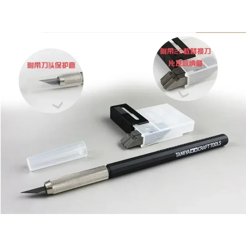 

Tamiya Craft Knife Modeler's Knife with Replacement 25pcs Blades Craft Model Tools Tamiya 69938 74040 69941 Christmas