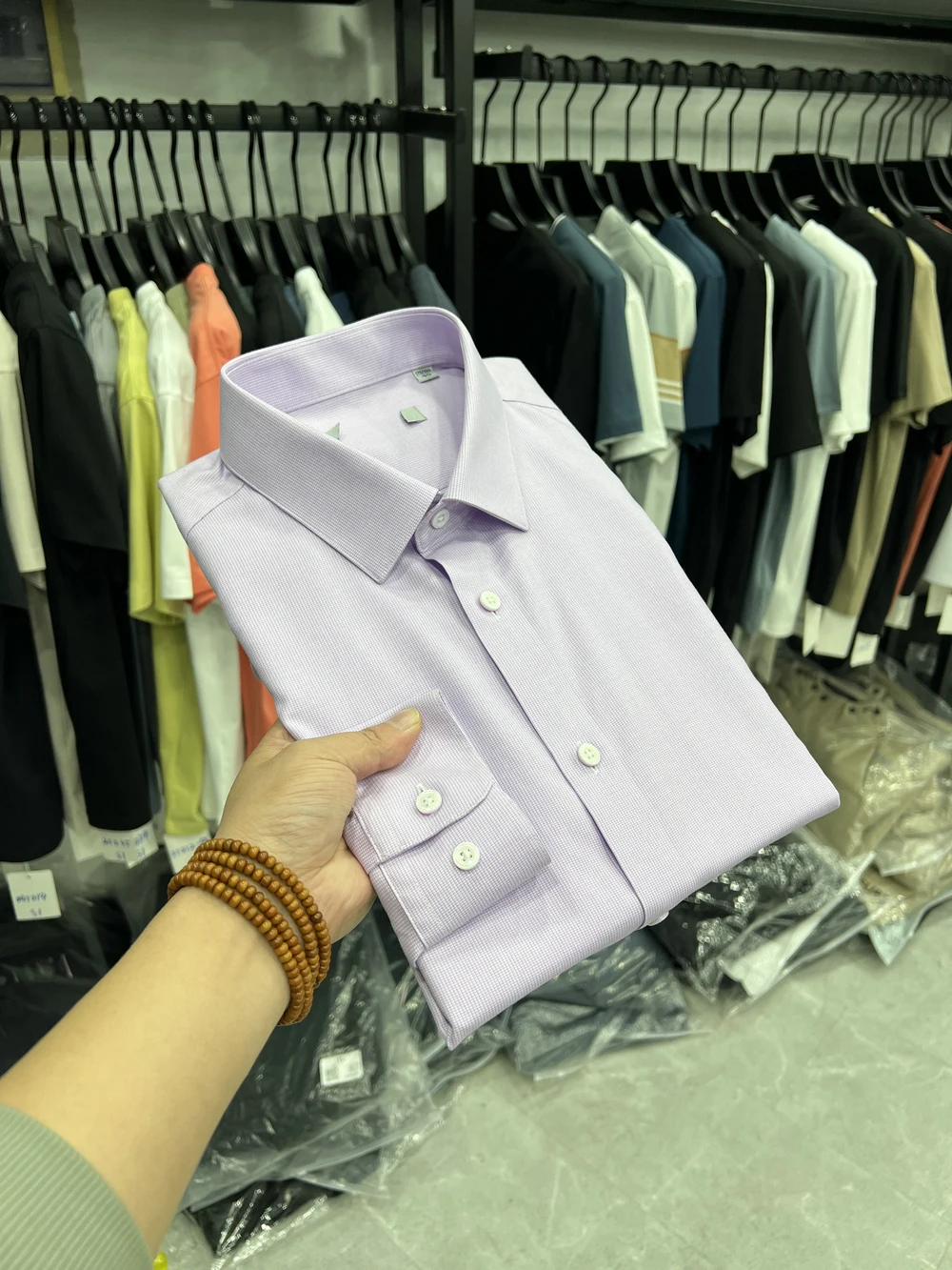 

New Men's Long Sve Casual irt High Densi Cotton Anti-Wrinkle No Ironing Required Busin Casual Loose Workwear irt