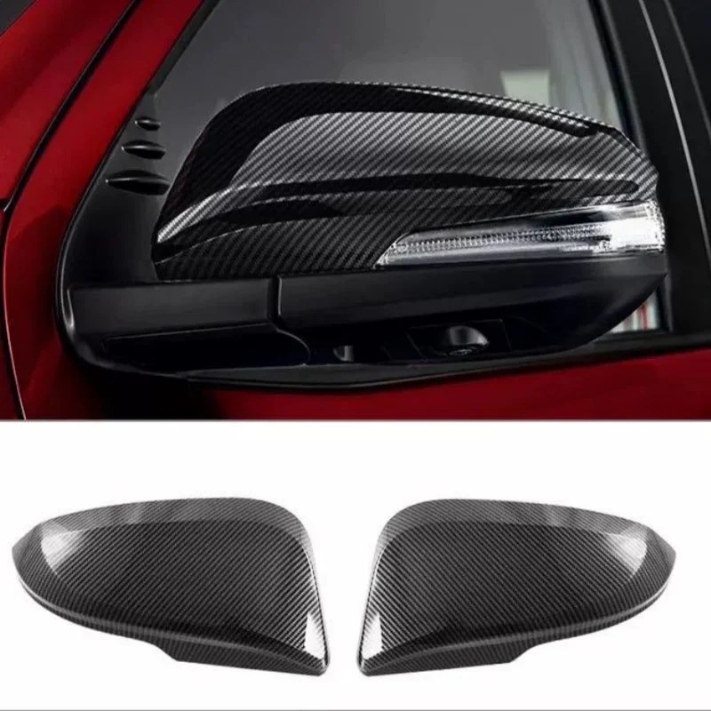 For Toyota Fortuner AN150 AN160 2022-2024 Carbon Fiber Grain Gear Shift Cover Window Control Panel Door Handle trim Car Styling view 6