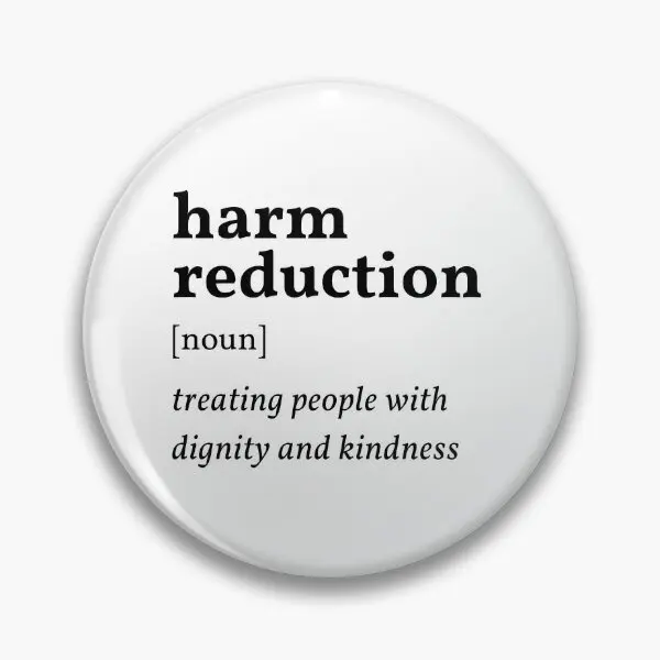 Harm Reduction Definition  Soft Button Pin Gift Collar Decor Cute Brooch Lover Metal Creative Fashion Cartoon Hat Badge