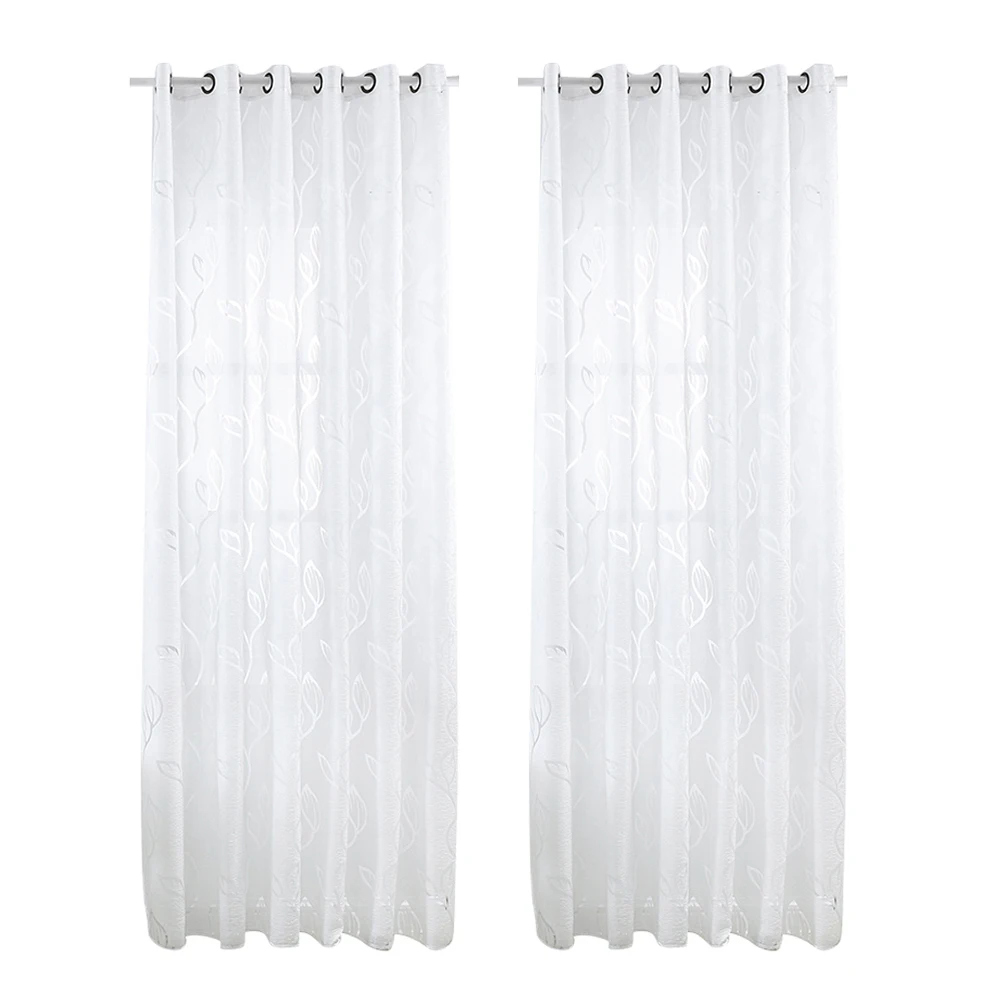 

1pc Printed Curtain Gauze White Decorative Drape Home Home Accessories Accessories Fashion Curtain Window Screening