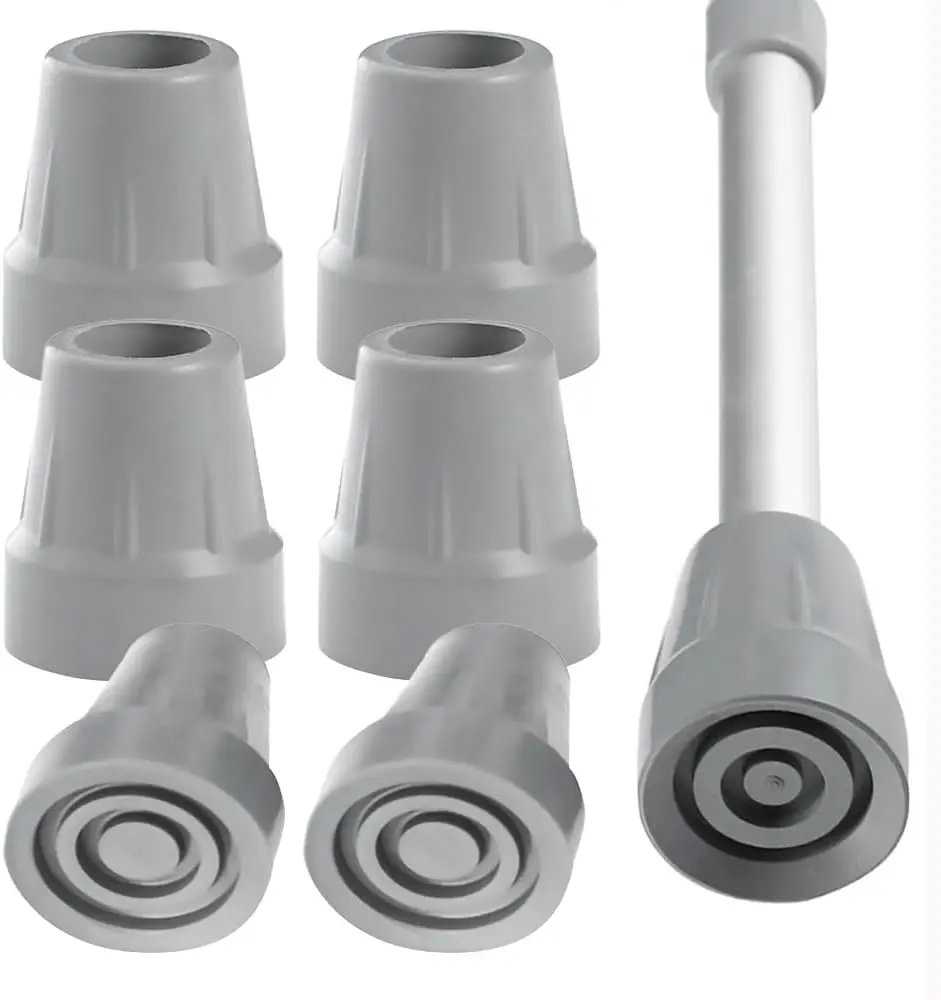 1-20PCS Underarm Crutch Rubber Tips Thick Non Slip for Walker Cane Walking Stick Home Office Gym Outdoor Use