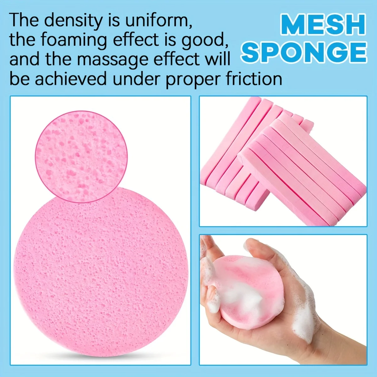 اسفنجات الوجه - 240 قطعة - اسفنجات الوجه المضغوطة لغسل الوجه، وسادات إسفنجية لأقنعة التقشير وإزالة المكياج. #6