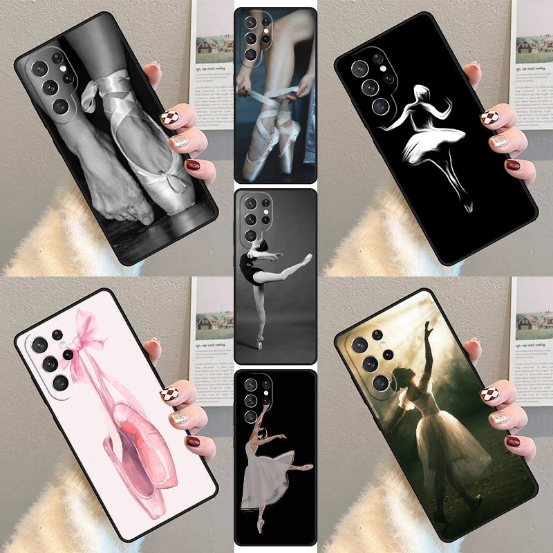 Ballet Ballerina Dancer ZUMBA FITNESS Phone Case For Samsung Galaxy S23 S21 S20 FE S24 S22 Ultra Note20 S10 S9 S8 Plus Cover