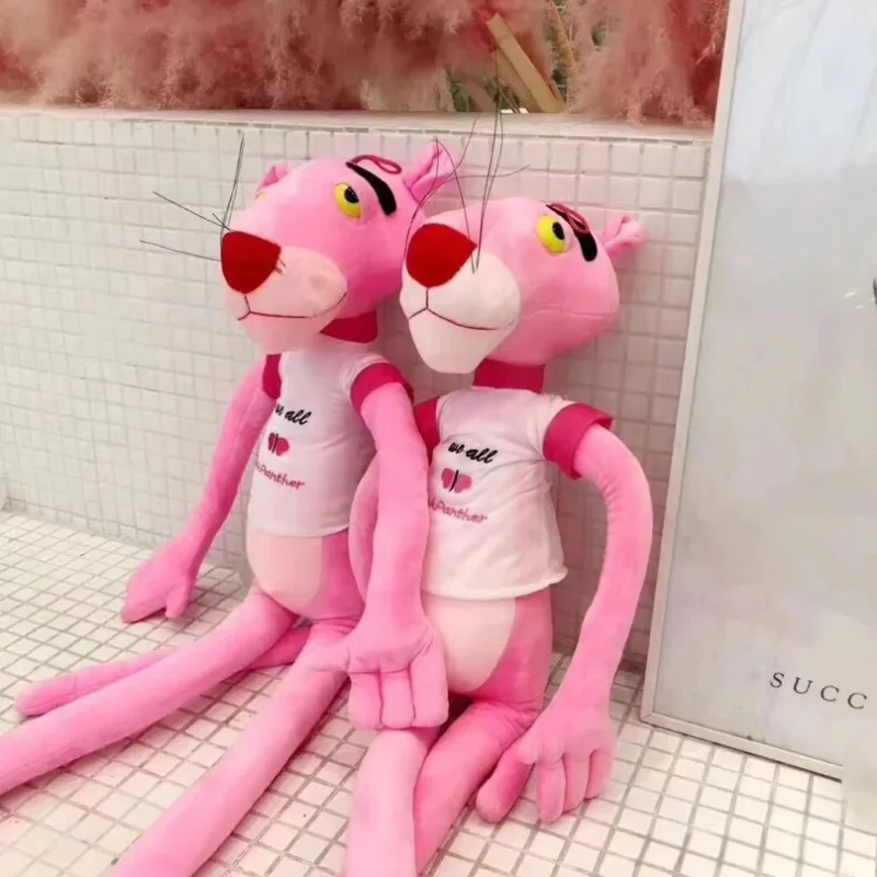 ตุ๊กตาเสือดาวสีชมพูน่ารัก ขนาด 60 ซม.~180 ซม. ของเล่นตุ๊กตาผ้ากำมะหยี่นุ่ม ของเล่นเด็ก ของขวัญคริสต์มาส