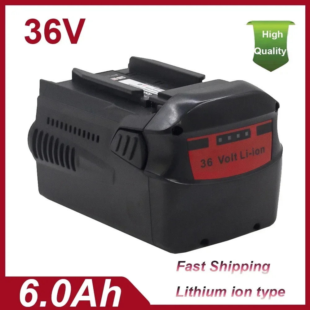 Bateria de substituição 36V 6,0Ah para Hilti adequada para TE 7-A,WSC 7,25-A,WSC 7,25-A36,WSC 70-A36,WSR 36-A