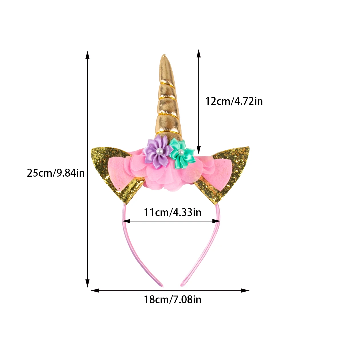 1set Unicorn Party Cosplay Fairy Wings Unicorn Horn Hairband Rainbow Unicorn Decorations Birthday Party Favors Baby Shower