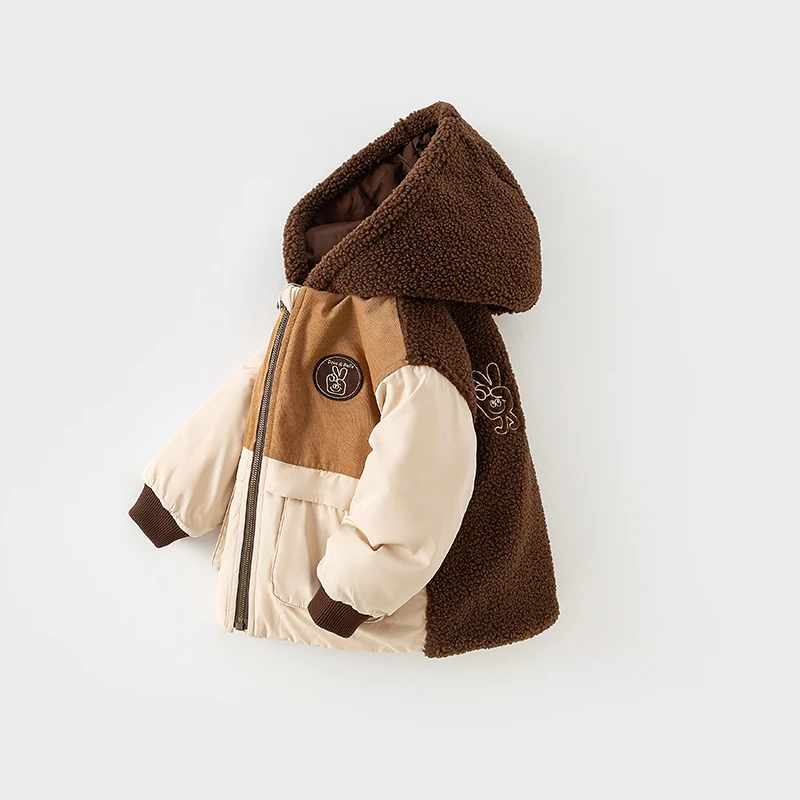 Dave Bella ragazzi abbigliamento caldo cappotto con cappuccio bambini Khaki parka abbigliamento per adolescenti capispalla bambini giacca invernale