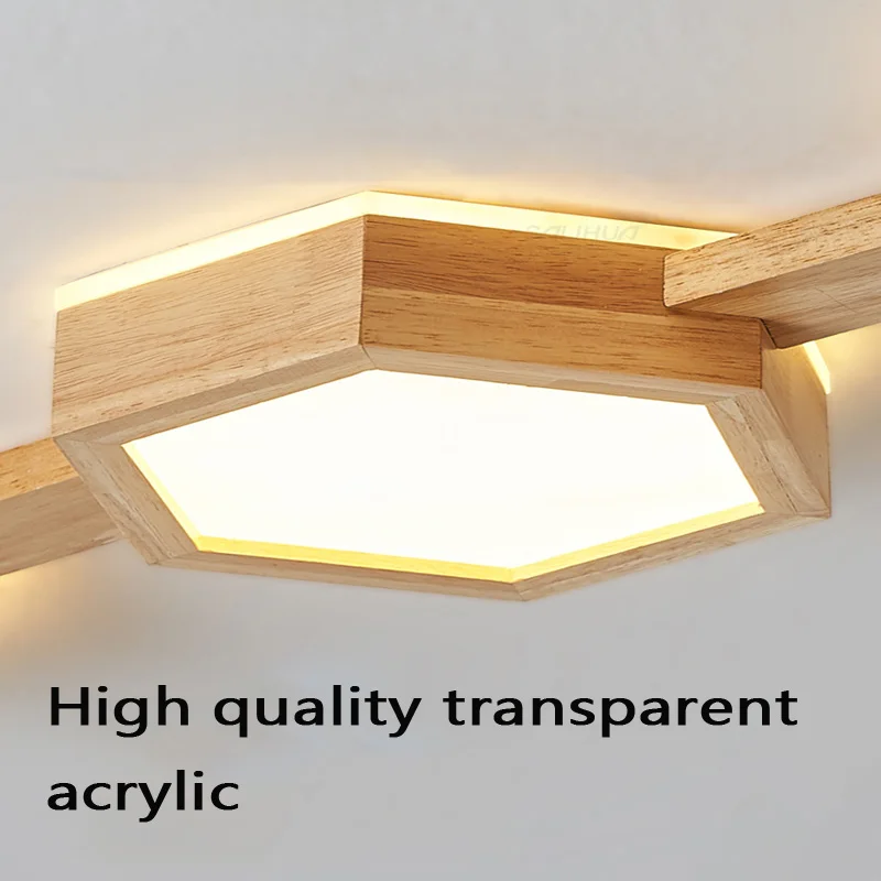 Nordic Led Long Strip Ceiling Light Modern Simple Entrance Hall Corridor Corridor Creative Solid Wood Balcony Lighting