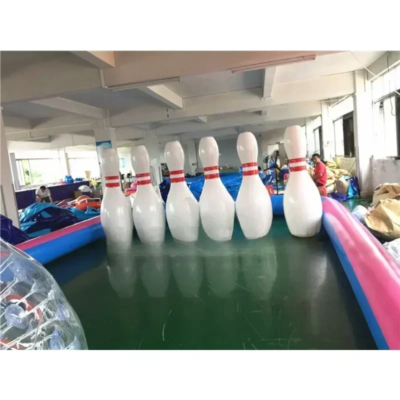 Giant Inflatable Bowling Sets Game Inflatable Bowling Pins For Kids Play