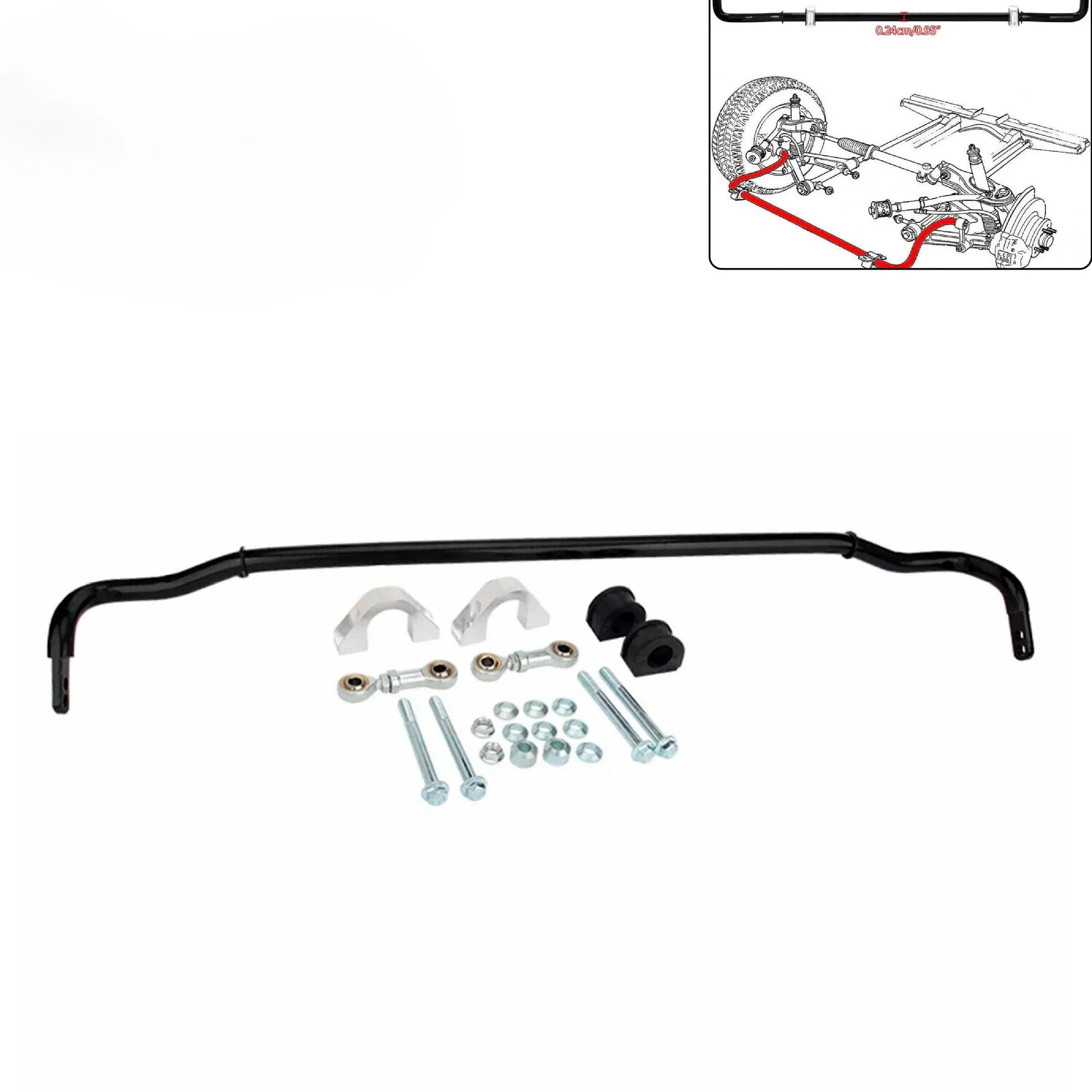 24Mm Rear Anti-Roll Bar Balance Rod Kit for 92-00 Honda Civic EK94-01 DC