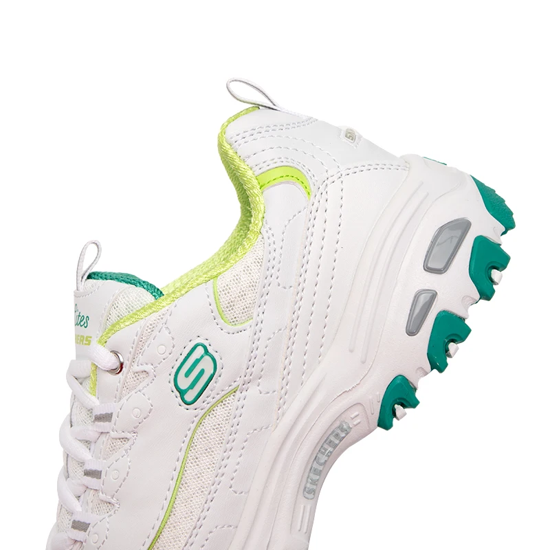 Sepatu Wanita Skechers Sepatu Sneakers Penambah Tinggi Sol Tebal Sepatu Kasual Retro Sepatu Panda Sepatu Ayah 99999863-Wgr