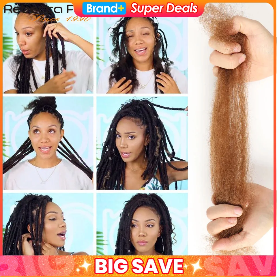الأفرو غريب السائبة الشعر البشري تسليط الضوء على الألوان P4/30/27 لتضفير الشعر Dreadlock 50 جرام لكل حزمة عذراء ريمي شعر مستعار بشري