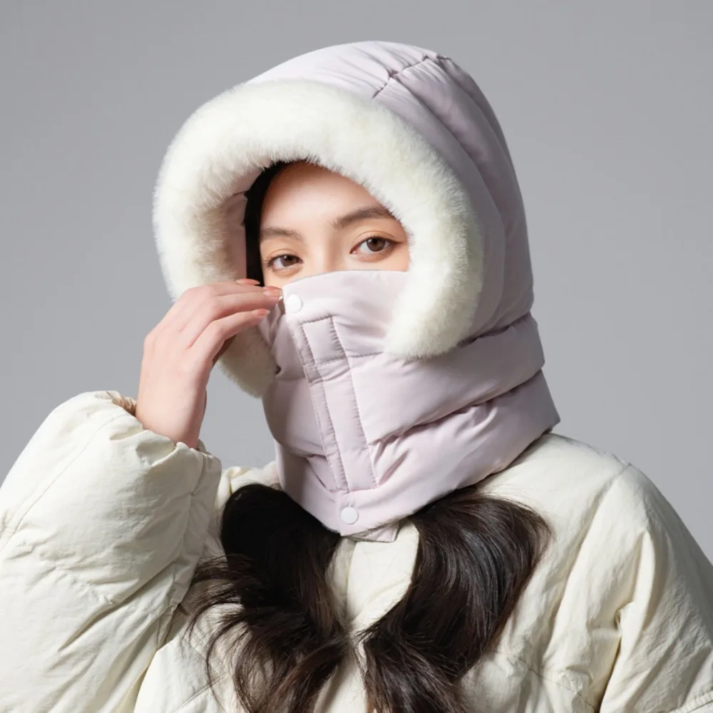 

Keep Warm 3-in-1 Winter Cycling Hat Cold Resistant Windproof Warm Scarf Face Mask Neck Protection Thickened Lei Feng Hat Men