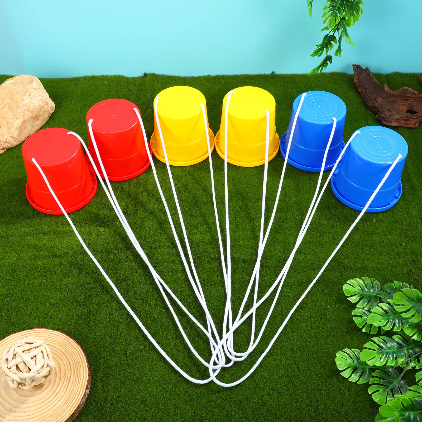 

3 Pairs Sensory Training Stilts Toddler Outdoor Toys Jumping Buckets for Kids Children Shoes