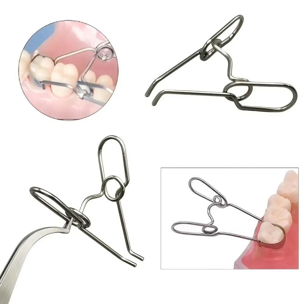 

Пружинный зажим для стоматологической матрицы, дополнительные клинья, зажимы, зажим для замены зубов, контурные плоскогубцы из нержавеющей стали, зажим