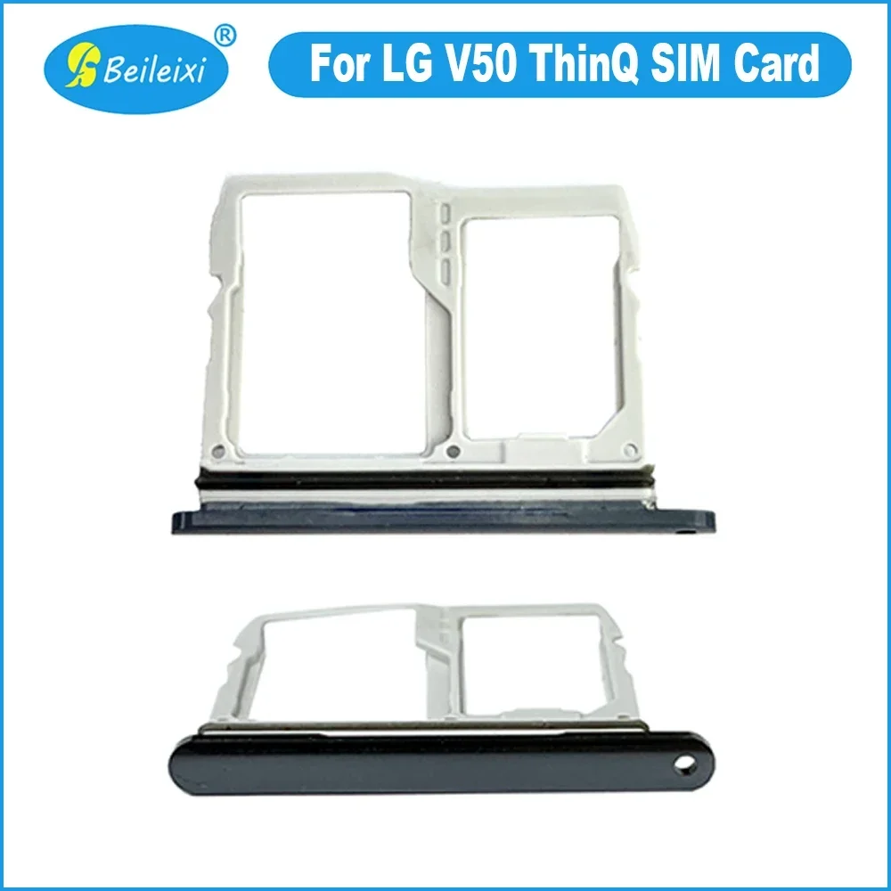 

For LG V50 ThinQ V500N V500XM Sim Tray Holder For LG V50 ThinQ 5G V500EM SIM Card Tray Slot Holder Adapter Socket Repair Parts