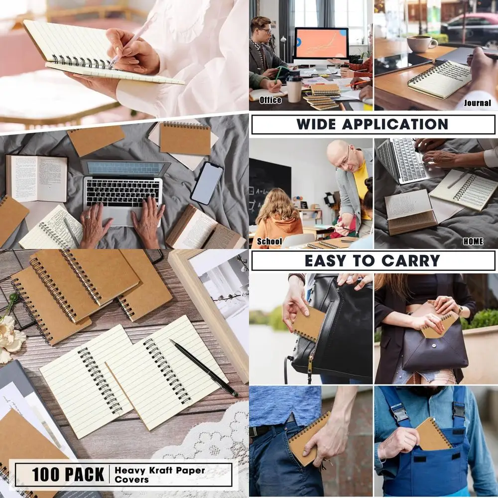 

Блокноты на спирали, 100 страниц, 5x3 дюйма, в линейку, маленький размер, для эскизов и заметок, школьные и офисные принадлежности