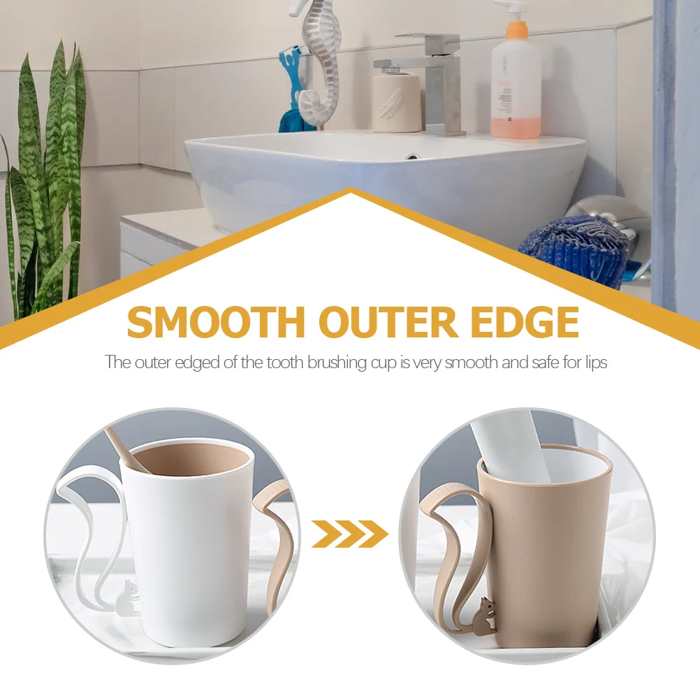 

Reusable Couple Mouthwash Cup Toothbrush Holder for Toothpaste Shaped Plastic Pp Bathroom Rinsing