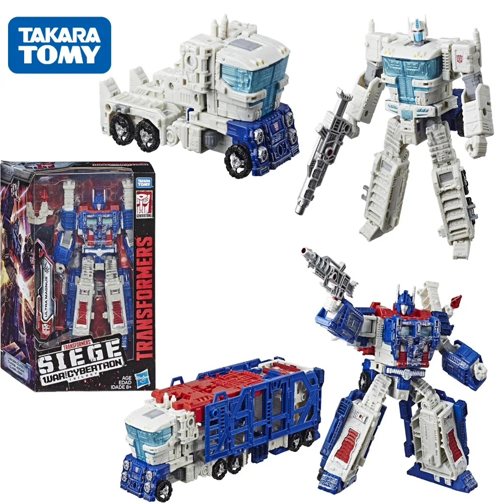 In Stock Takara Tomy Transformers War for Cybertron Siege Leader WFC-S13 Ultra Magnus Action Figure Collection Model Gift Toy