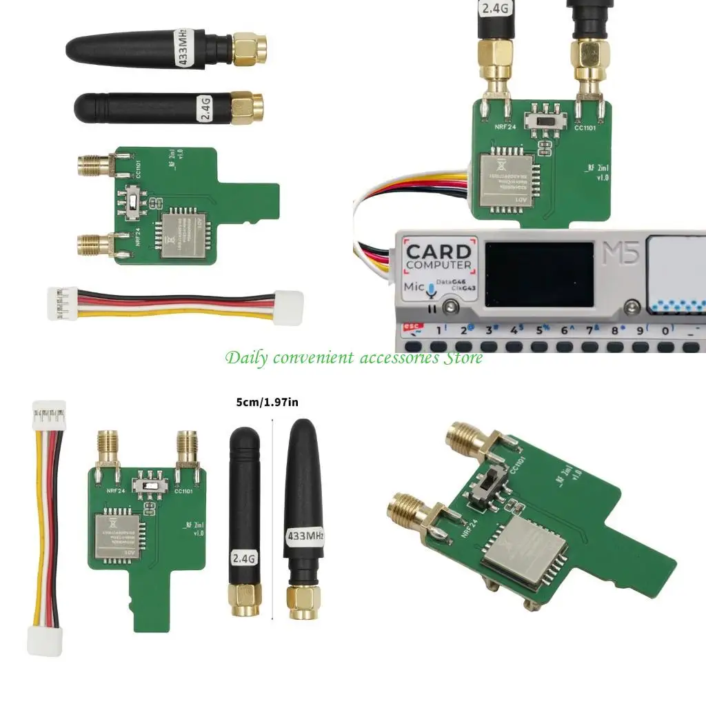 

Профессиональный модуль 97QB CC1101 433 МГц, приемопередатчик, макетная плата, приемник