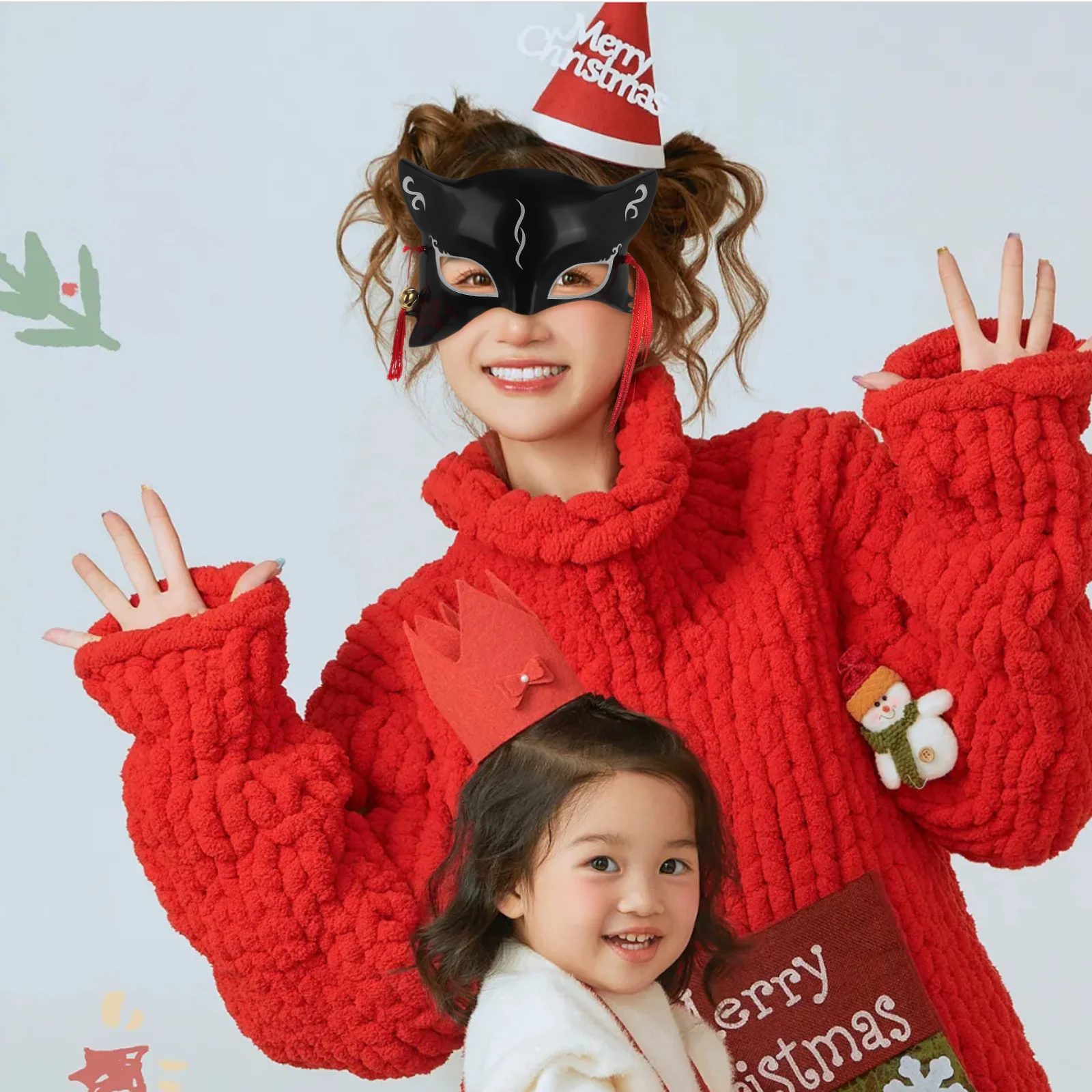 

Half Face Mask Japanese Style For Halloween Christmas Masquerade Party Cosplay Costume Animal Fox Headgear Masks Spirit Mask