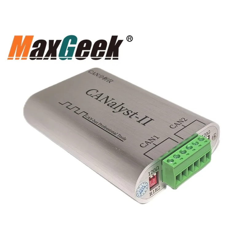 Maxgeek USBCANII Advanced USB to CAN Adapter Dual Channel Isolation CAN Analyzer Compatible with ZLG USBCANII