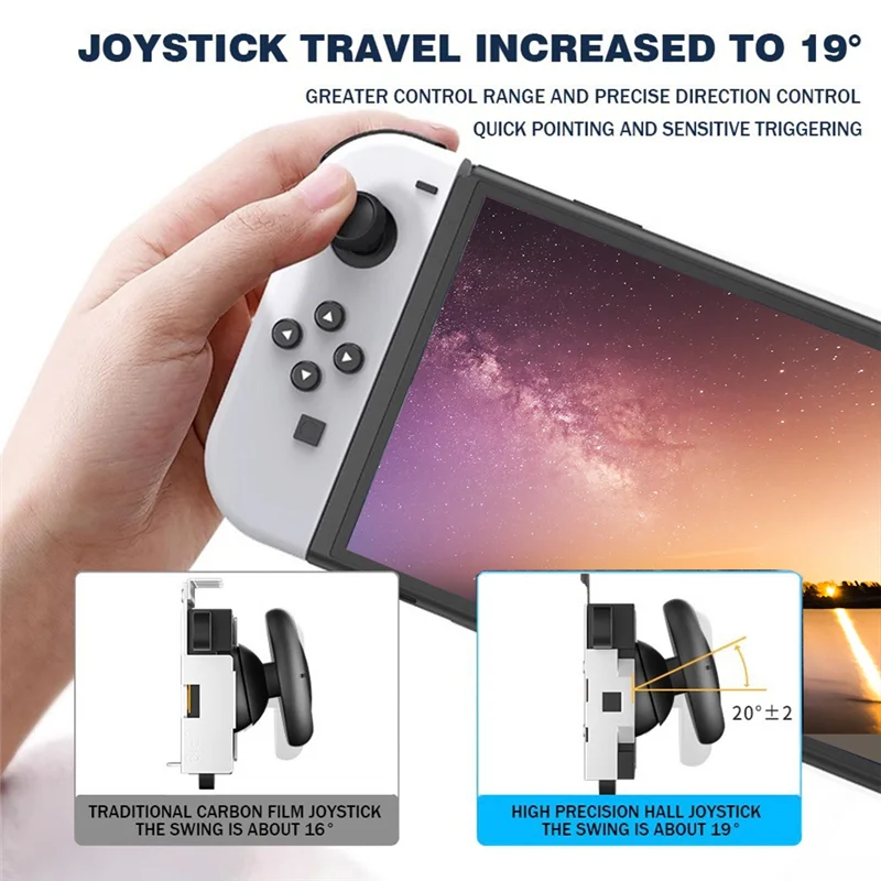 

【Lowest-Price!】10Pcs For Nintendo Switch Joycon Hall Effect Joystick Replacement Analog Thumb Stick For Switch OLED Lite Repair