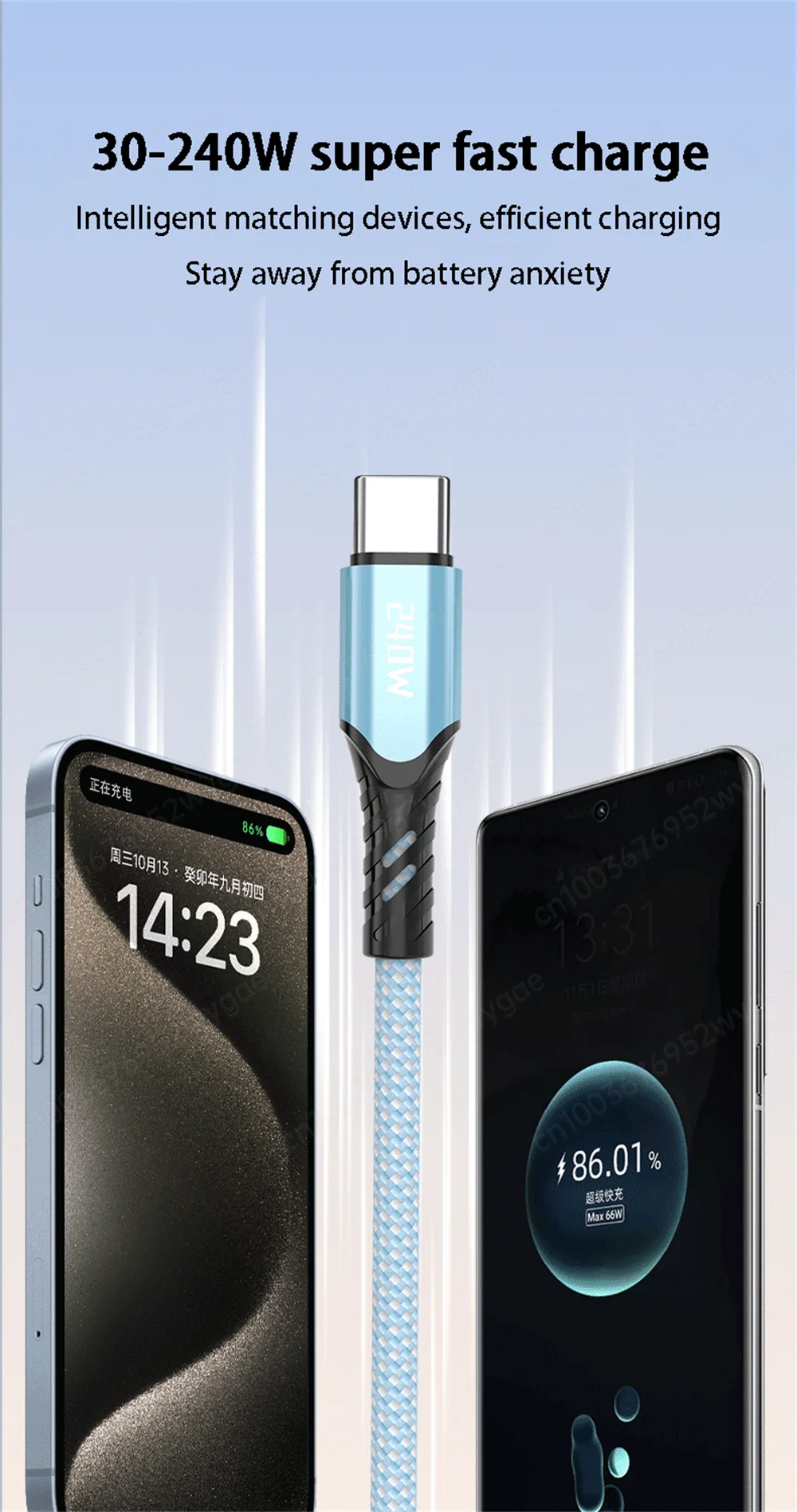 NNBILI 240W 5A Fast Charge USB A to Type C Quick Charge Cable For Samsung S26 Realme Xiaomi Huawei OPPO OnePlus Phone Data Cable