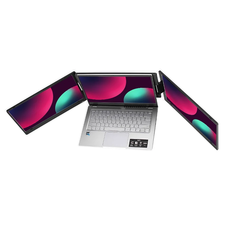 2025 New 14-Inch USB C 1080p IPS HDR Portable Dual & Triple Screen Laptop Extension  with TFT Panel