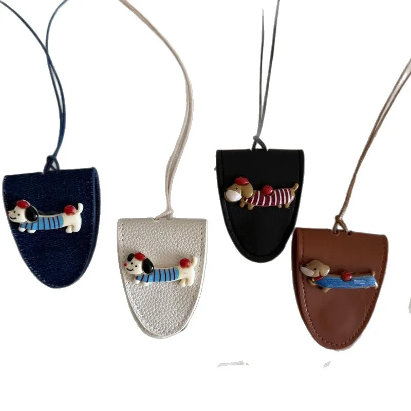 لطيف السجق الكلب الجلود بسيطة طويلة النظارات كليب المتخصصة تصميم الإكسسوارات Ins العصرية السفر مطابقة شخصية