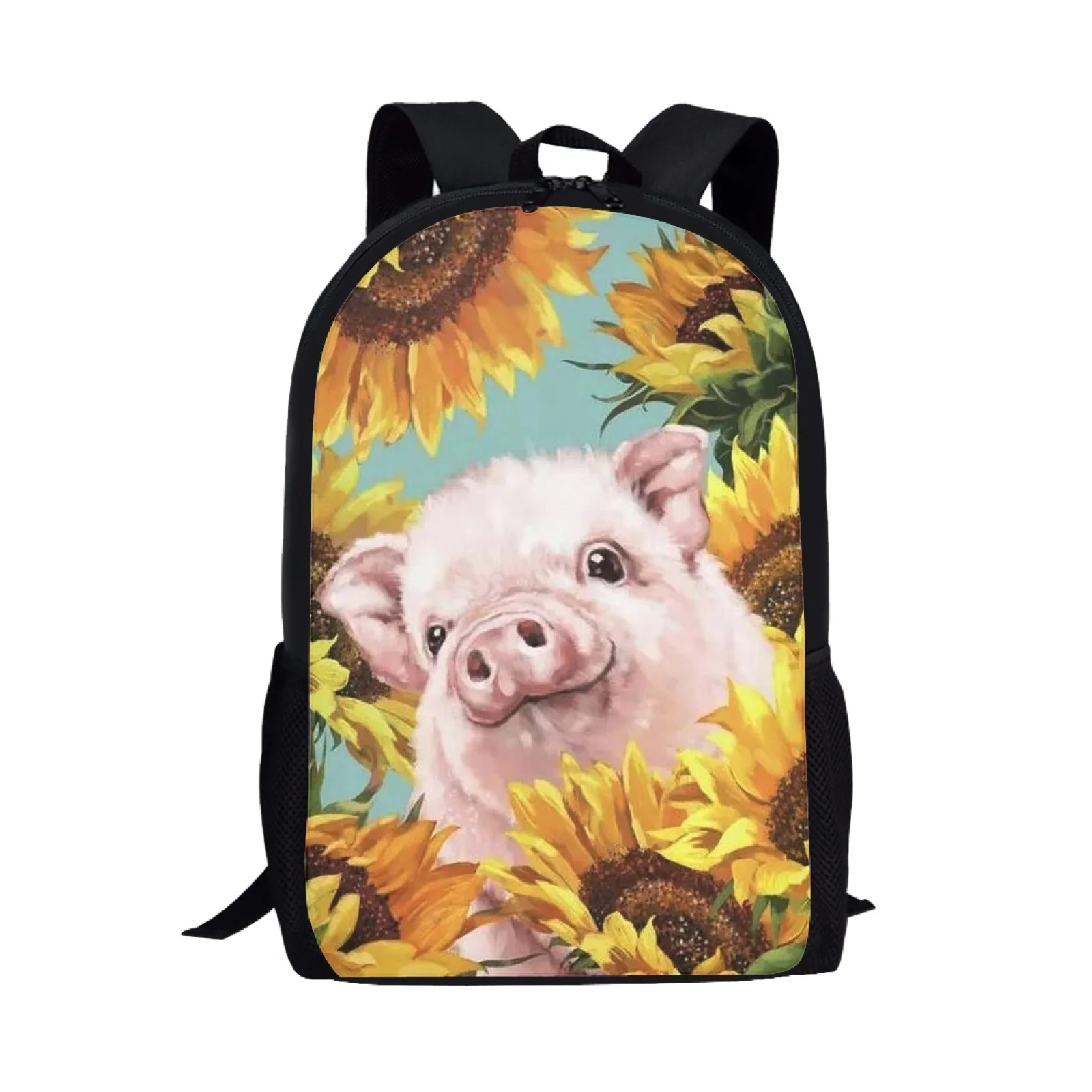 

Sunflower Pig 3D Print School Bags For Girls Boys Student Book Bags Kids Backpack Schoolbags Children Bookbags Mochila Escolar