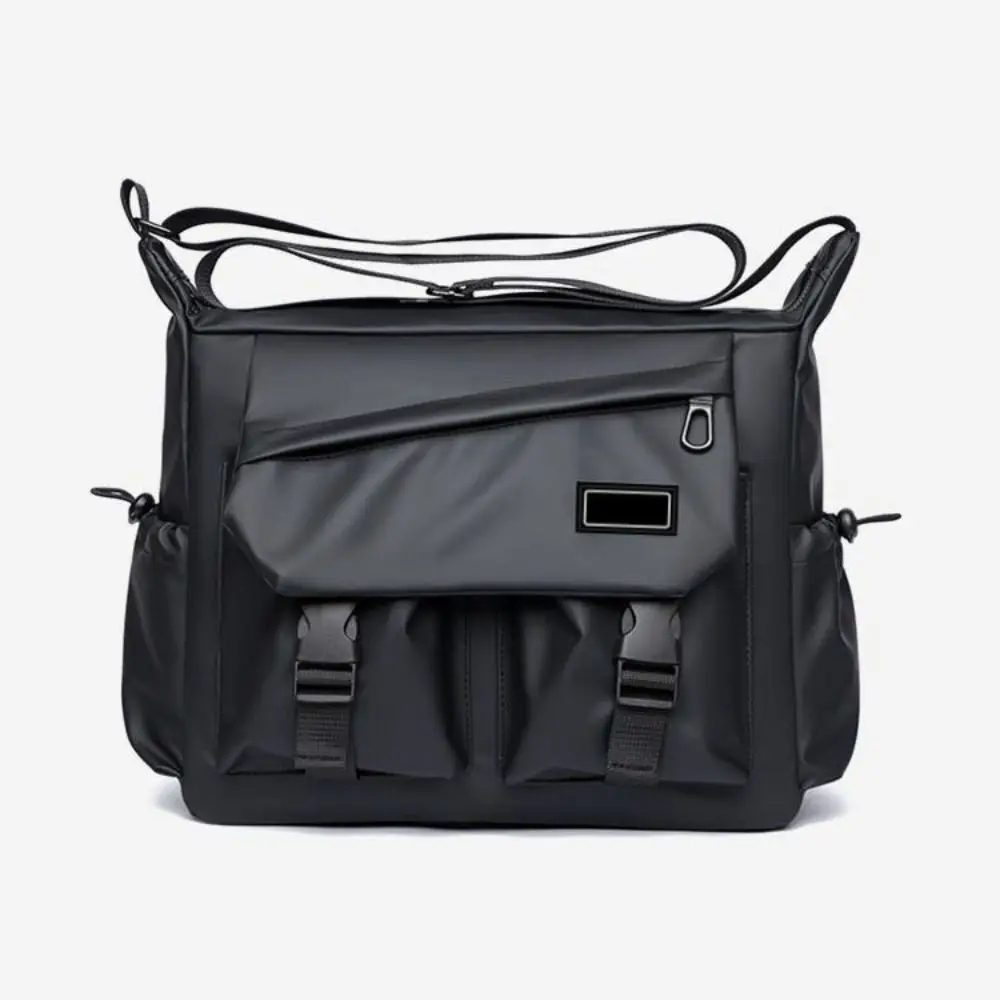 

Cool Large Capacity Men Crossbody Bag Square Harajuku Nylon Postman Bag Lightweight Japanese Style Single Shoulder Bag Outdoor