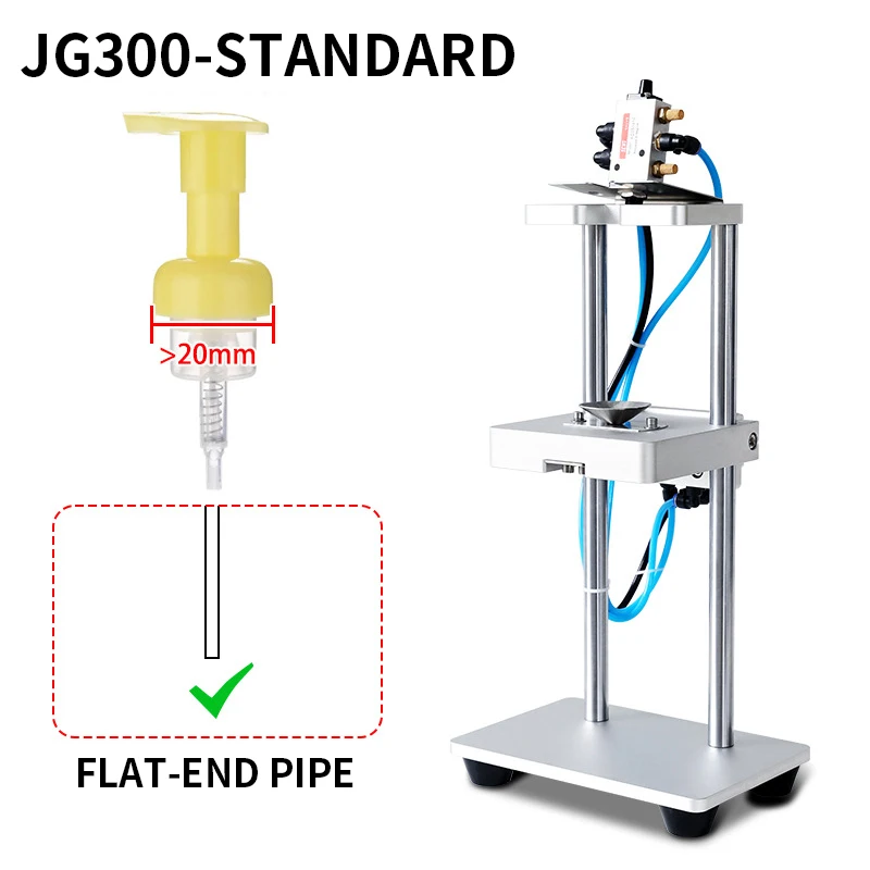 #JG300/JG300V Semi Automatic Pneumatic Perfume Pump Sprayer Plastic Tube Dip Tube Cutting Machine