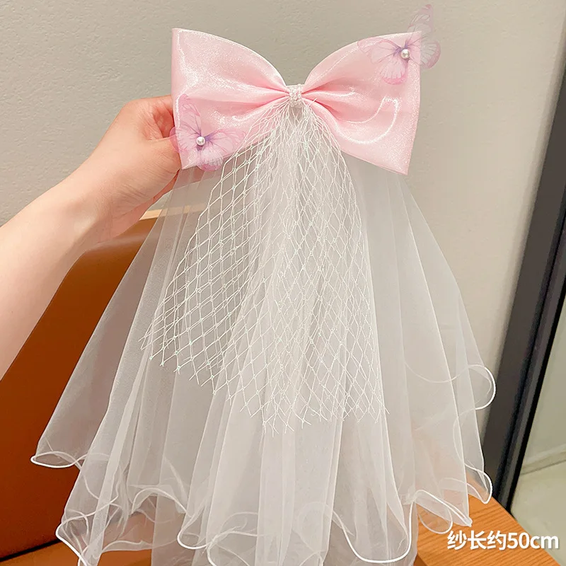 Girl's headband, hair clip, bow, princess headband, birthday headband, little girl's super fairy flower girl hair accessory - Image 2