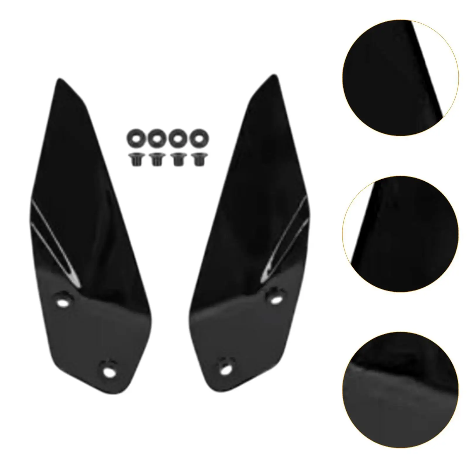 قطعتان من عاكسات الرياح الجانبية للدراجة النارية عالية الأداء وعملية وقوية