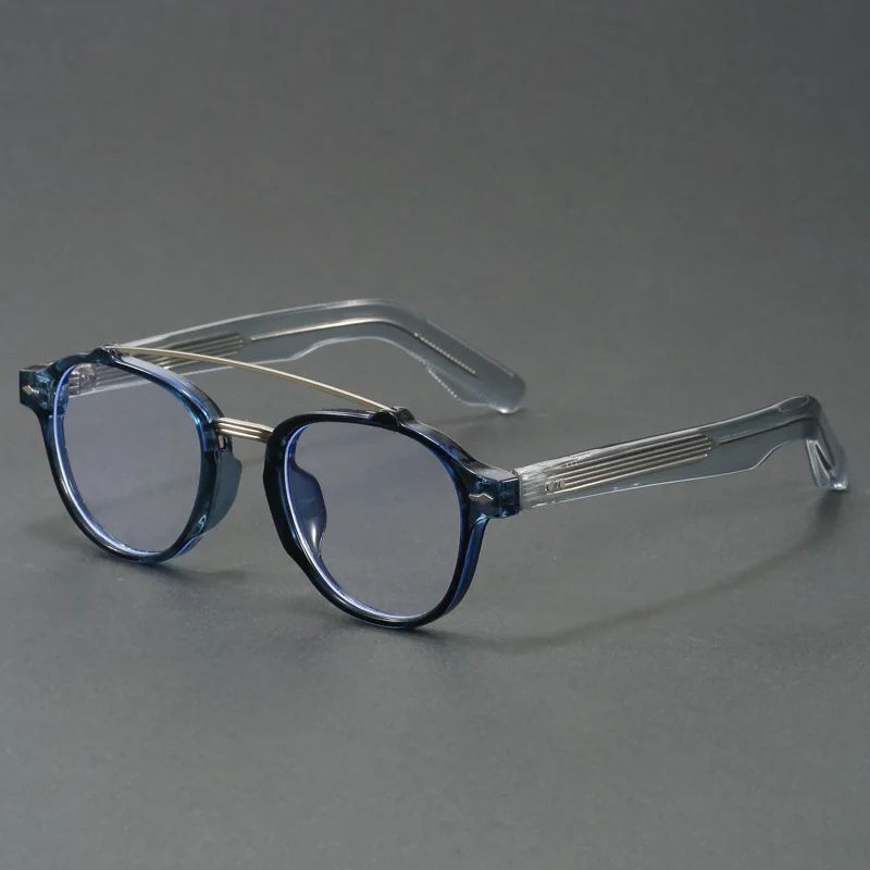 خمر مكافحة نظارات الضوء الأزرق الرجال النساء العدسات البصرية مع وصفة طبية مخصصة اللونية الفاخرة الرجال النظارات الشمسية القراءة