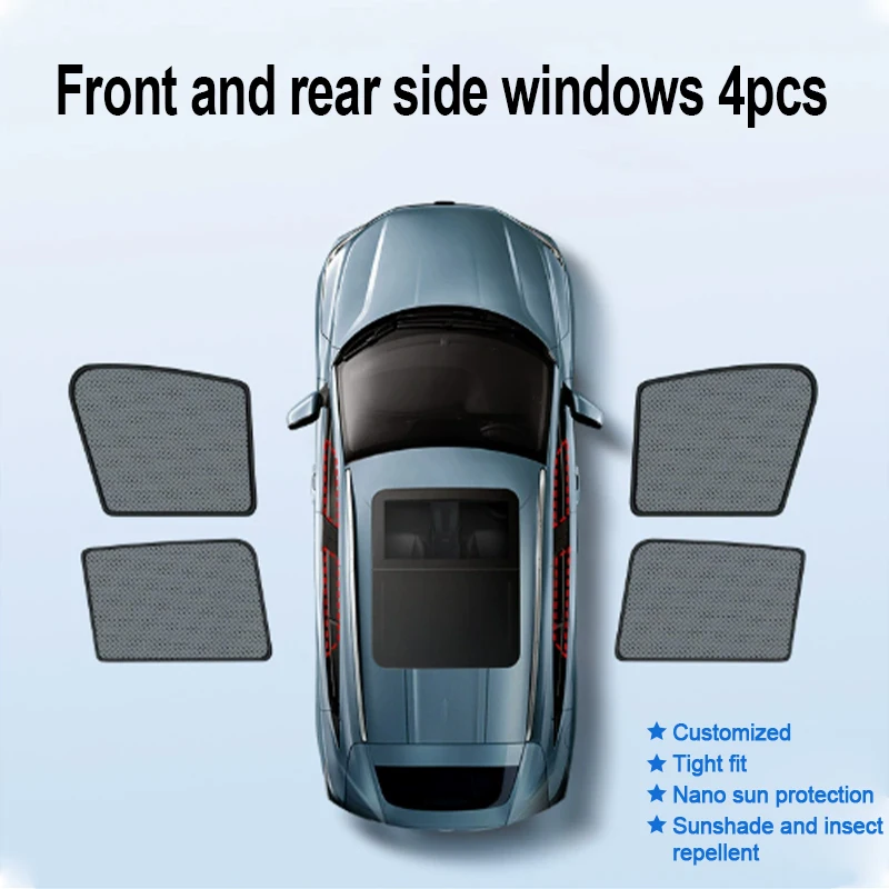 Auto Zonnescherm Voor Mercedes Benz GLE W167 2020-2024 Voorruit Gordijn Zijruit Schaduw Mesh Gordijn Protector Accessoires