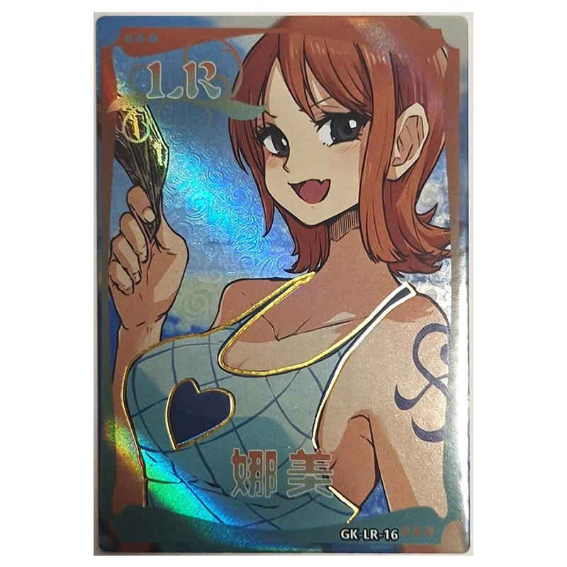 Anime ONE PIECE Rare LR Refraction Foil Koala Nami Perona Robin Vivi Uta Nojiko Toys for boys Collectible Cards Birthday Present